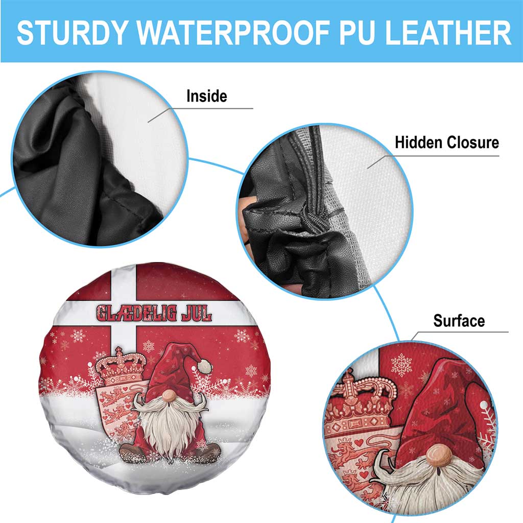 Denmark Christmas Spare Tire Cover Nisse Glaedelig Jul - Wonder Print Shop