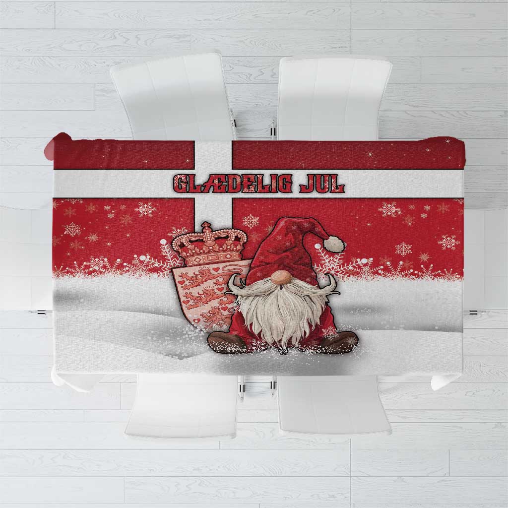 Denmark Christmas Tablecloth Nisse Glaedelig Jul - Wonder Print Shop