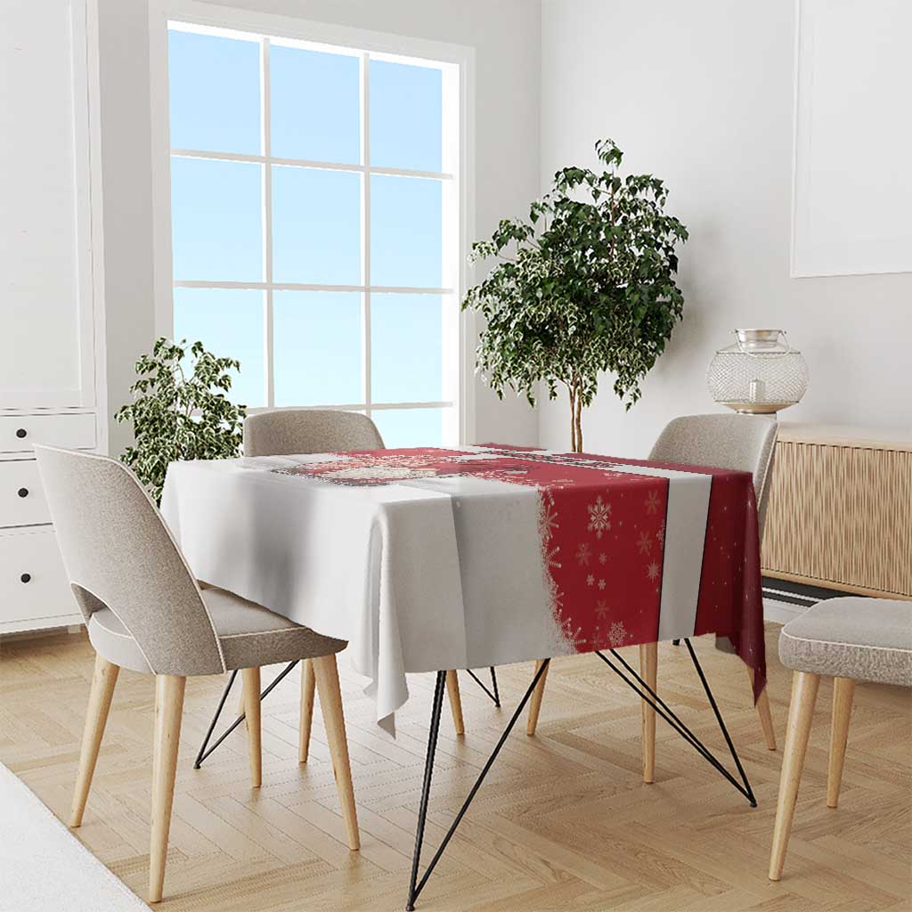 Denmark Christmas Tablecloth Nisse Glaedelig Jul - Wonder Print Shop