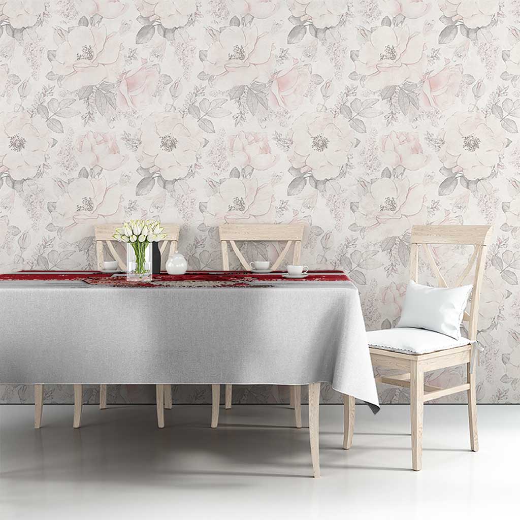 Denmark Christmas Tablecloth Nisse Glaedelig Jul - Wonder Print Shop