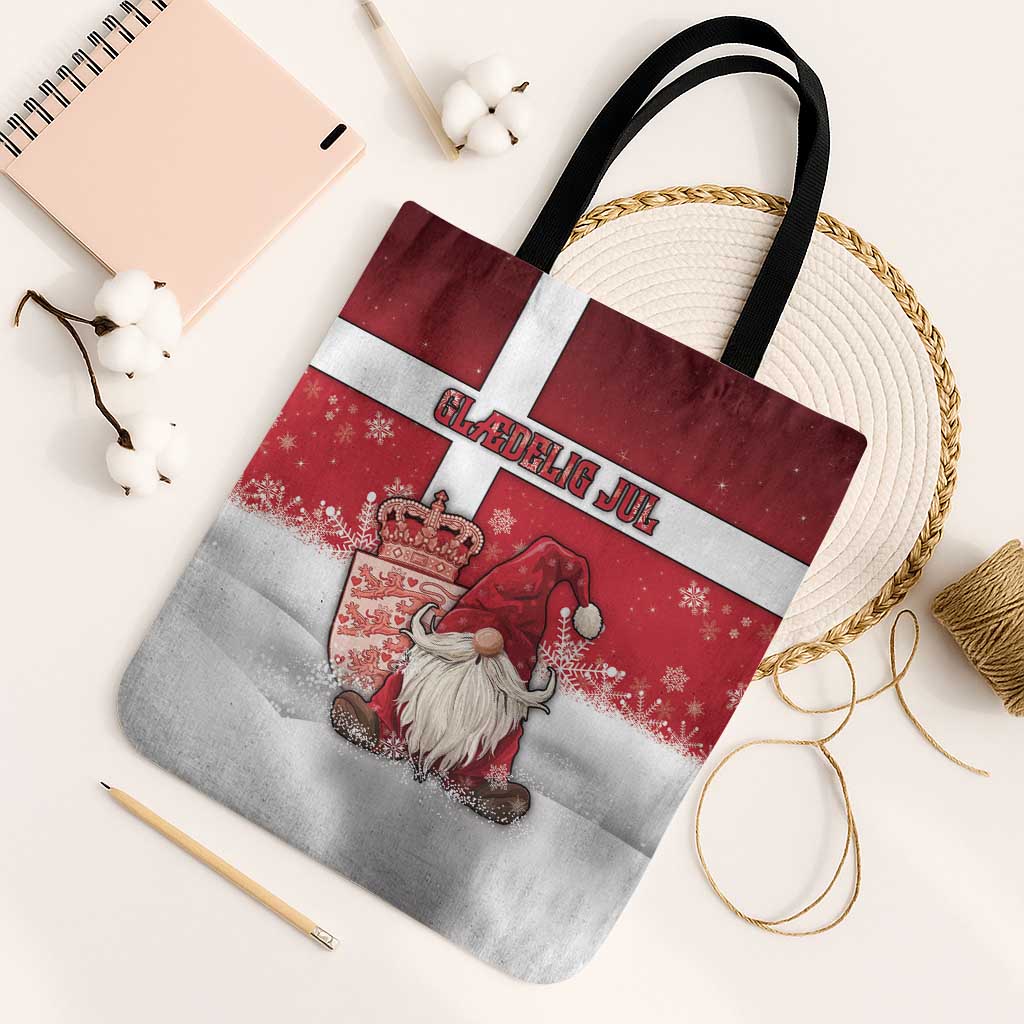 Denmark Christmas Tote Bag Nisse Glaedelig Jul - Wonder Print Shop