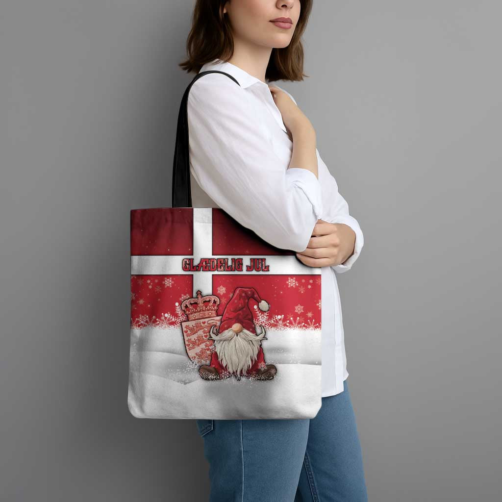 Denmark Christmas Tote Bag Nisse Glaedelig Jul - Wonder Print Shop