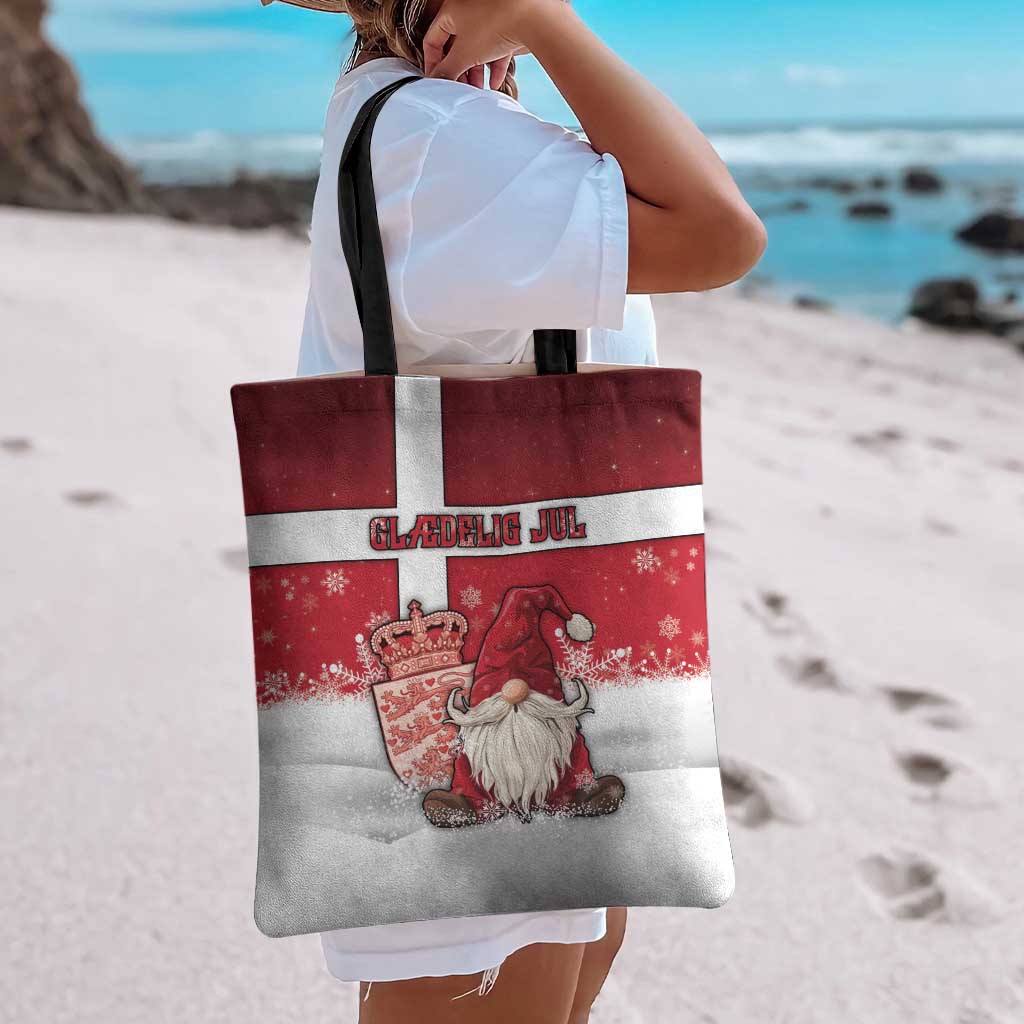 Denmark Christmas Tote Bag Nisse Glaedelig Jul - Wonder Print Shop