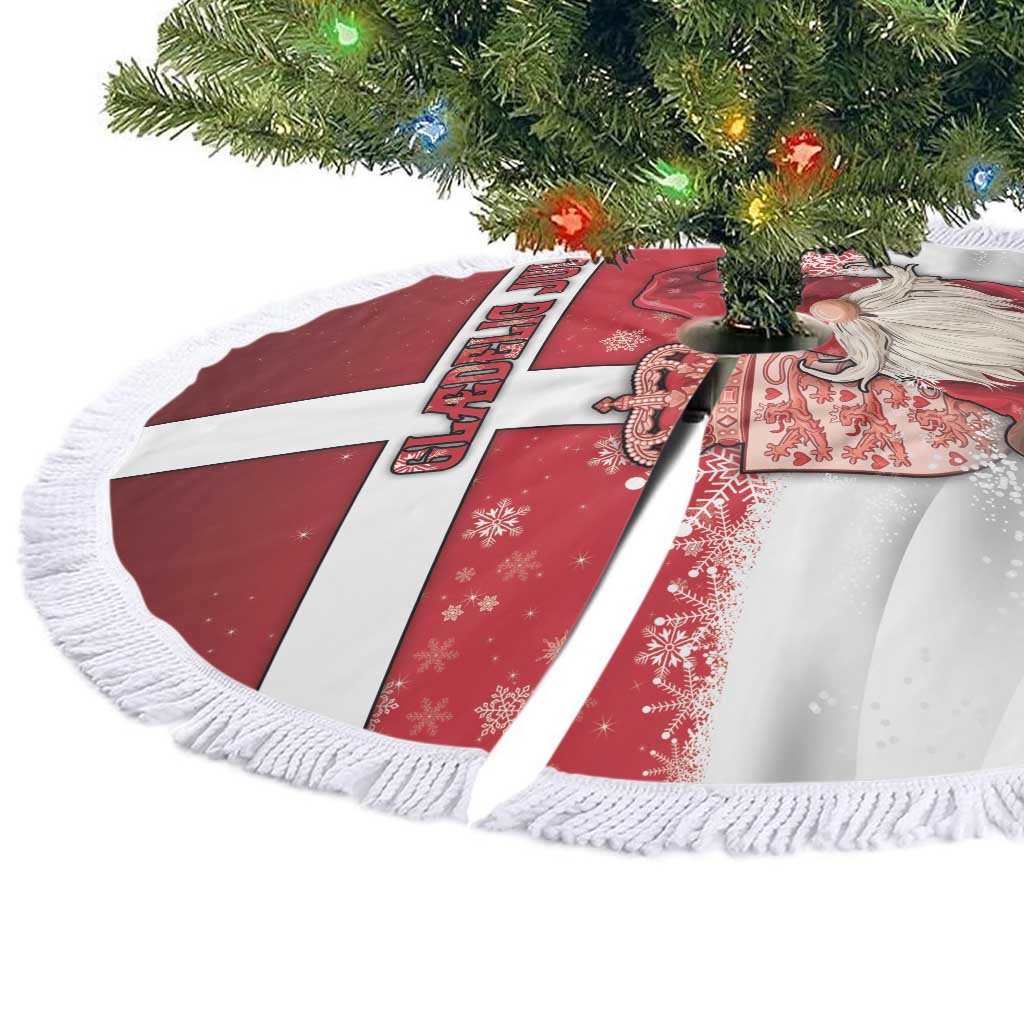 Denmark Christmas Tree Skirt Nisse Glaedelig Jul - Wonder Print Shop