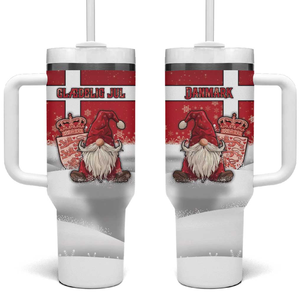 Denmark Christmas Tumbler With Handle Nisse Glaedelig Jul - Wonder Print Shop
