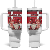 Denmark Christmas Tumbler With Handle Nisse Glaedelig Jul - Wonder Print Shop