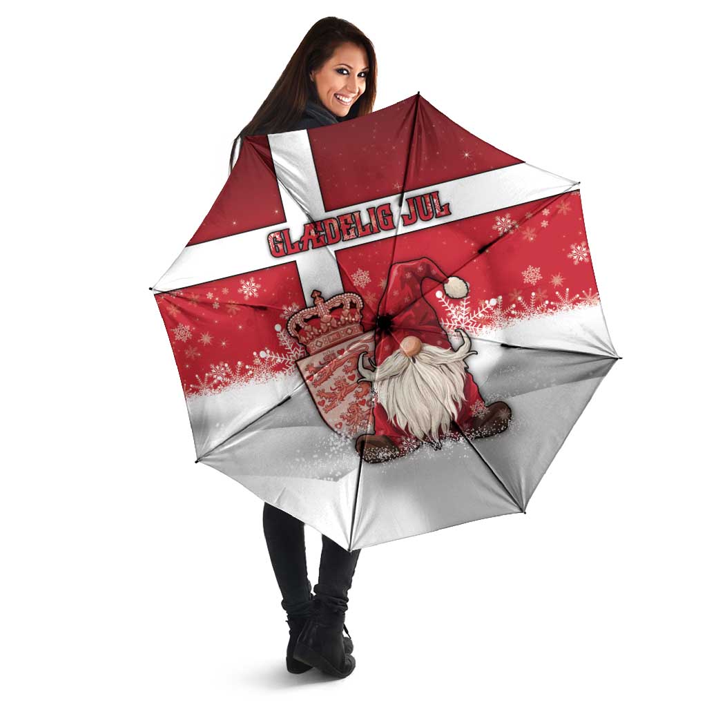 Denmark Christmas Umbrella Nisse Glaedelig Jul - Wonder Print Shop
