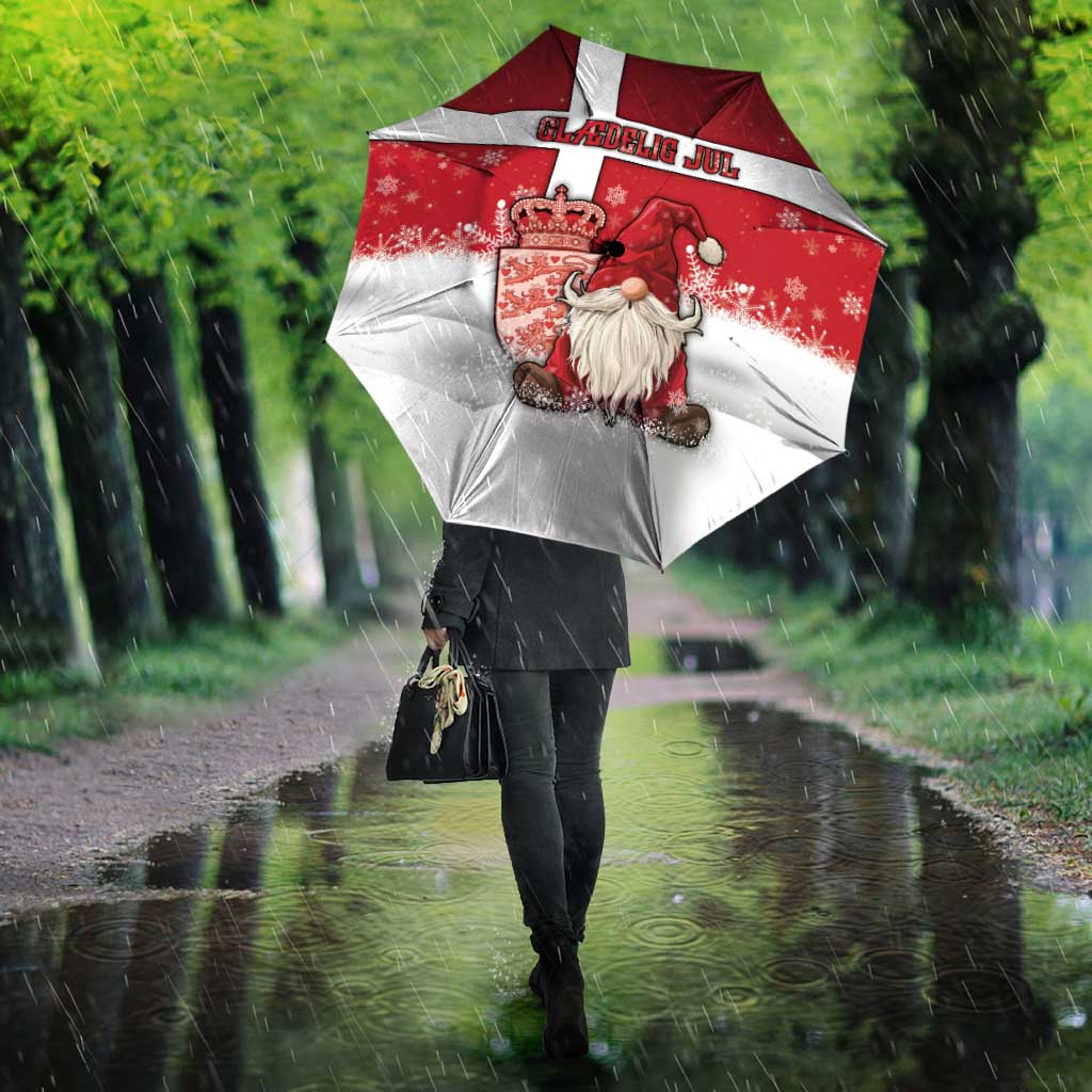 Denmark Christmas Umbrella Nisse Glaedelig Jul - Wonder Print Shop