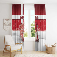 Denmark Christmas Window Curtain Nisse Glaedelig Jul - Wonder Print Shop