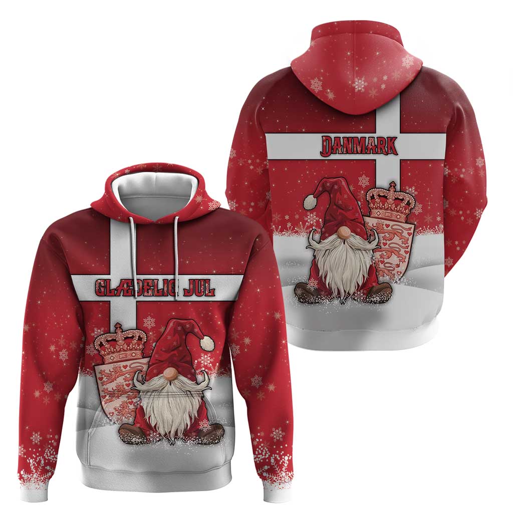 Denmark Christmas Zip Hoodie Nisse Glaedelig Jul - Wonder Print Shop