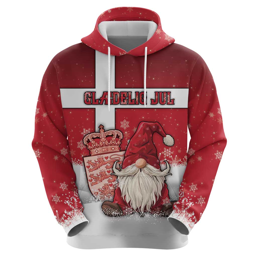 Denmark Christmas Zip Hoodie Nisse Glaedelig Jul - Wonder Print Shop