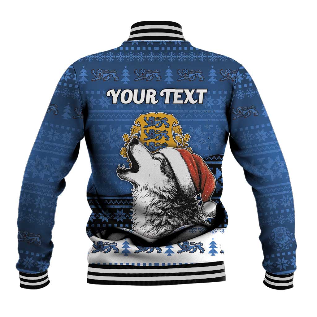 Personalized Estonia Christmas Baseball Jacket Haid Joule - Wonder Print Shop