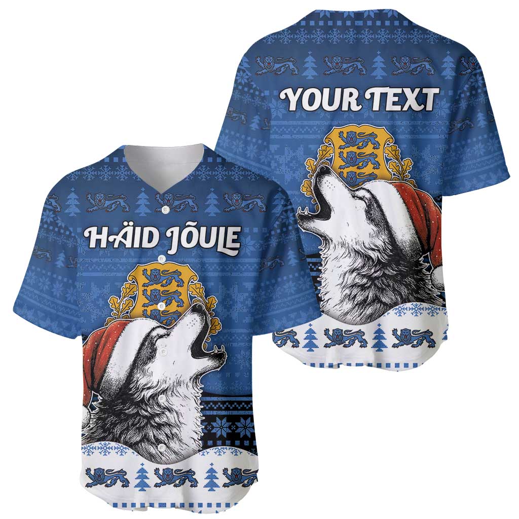 Personalized Estonia Christmas Baseball Jersey Haid Joule - Wonder Print Shop
