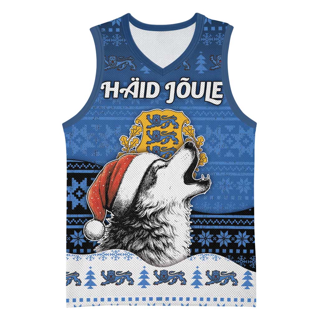 Personalized Estonia Christmas Basketball Jersey Haid Joule - Wonder Print Shop