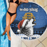 Estonia Christmas Beach Blanket Haid Joule - Wonder Print Shop