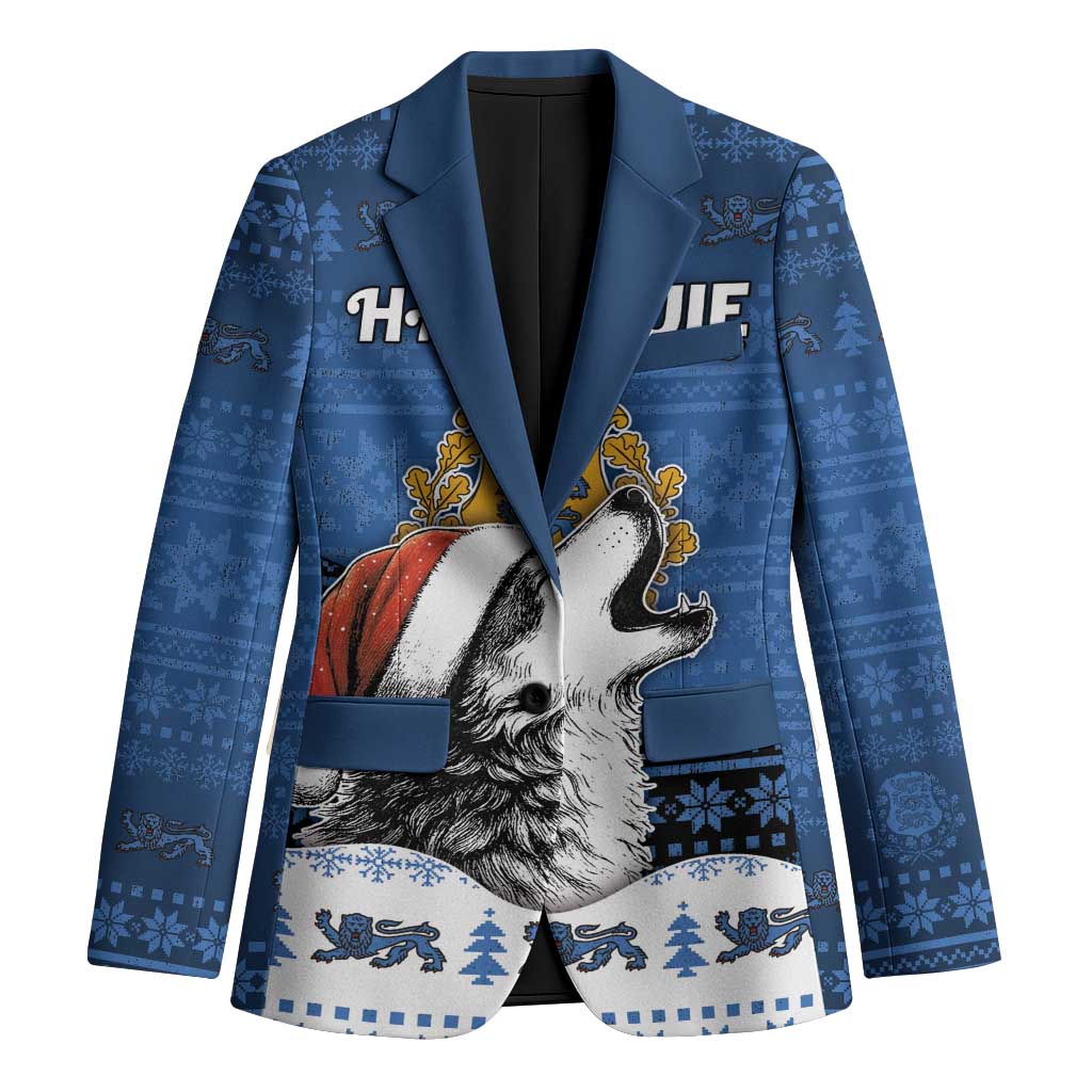 Personalized Estonia Christmas Blazer Haid Joule - Wonder Print Shop