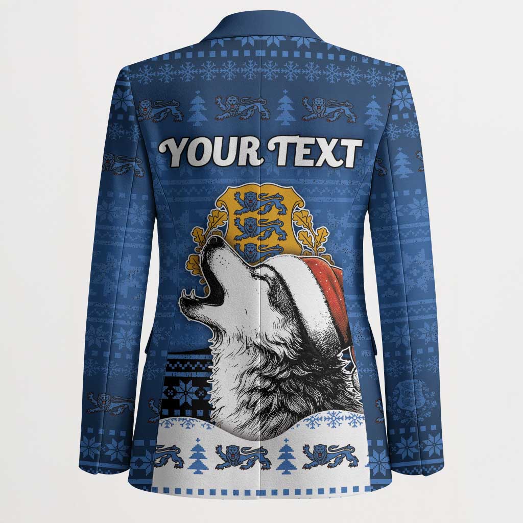 Personalized Estonia Christmas Blazer Haid Joule - Wonder Print Shop