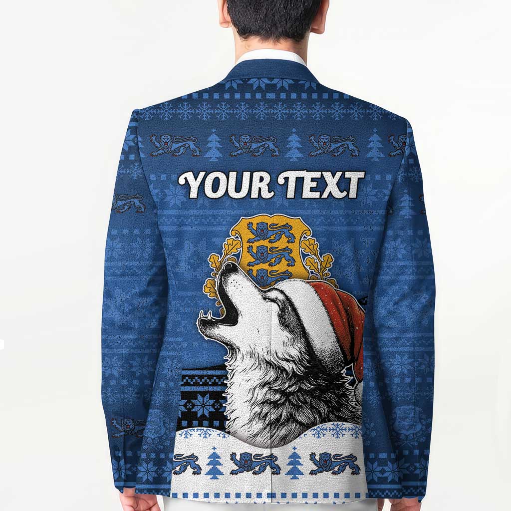Personalized Estonia Christmas Blazer Haid Joule - Wonder Print Shop