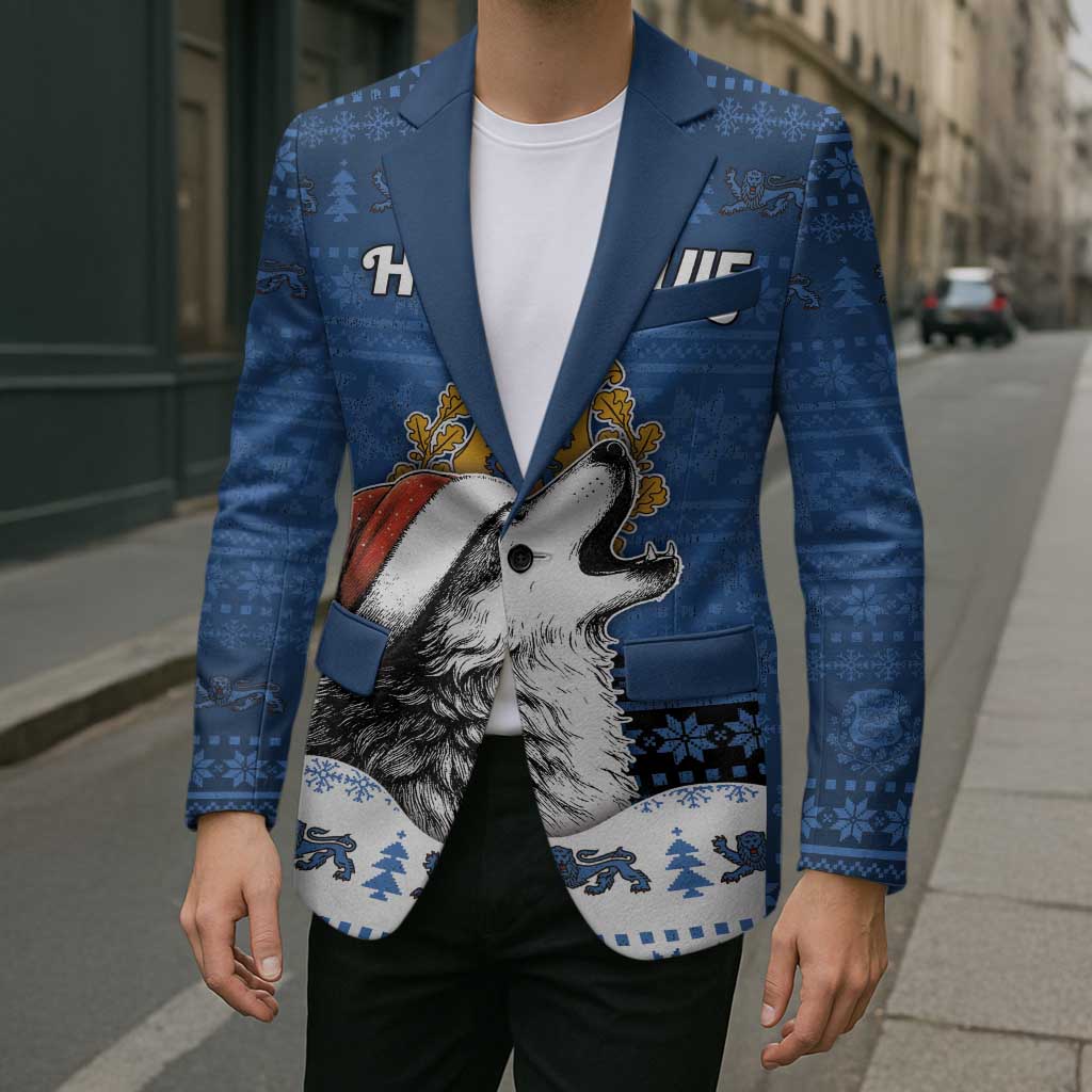Personalized Estonia Christmas Blazer Haid Joule - Wonder Print Shop