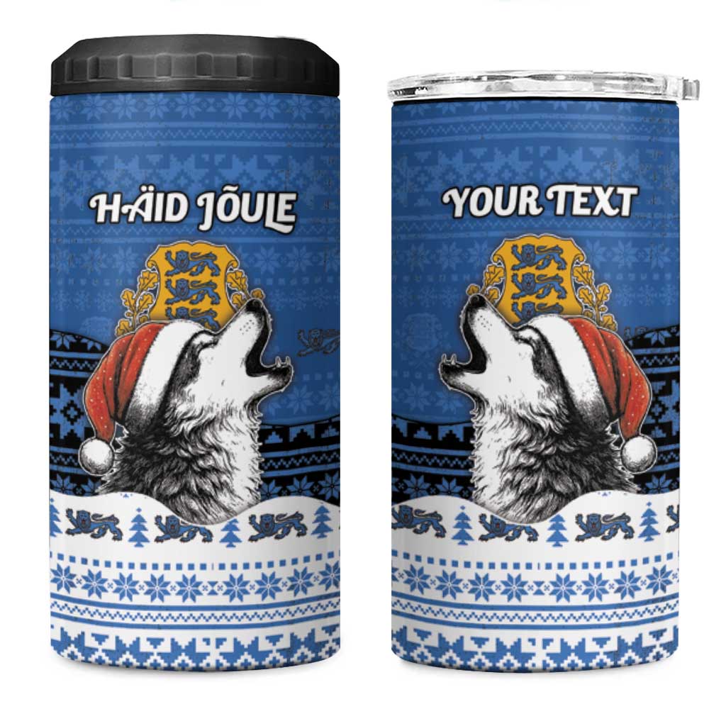 Personalized Estonia Christmas 4 in 1 Can Cooler Tumbler Haid Joule - Wonder Print Shop
