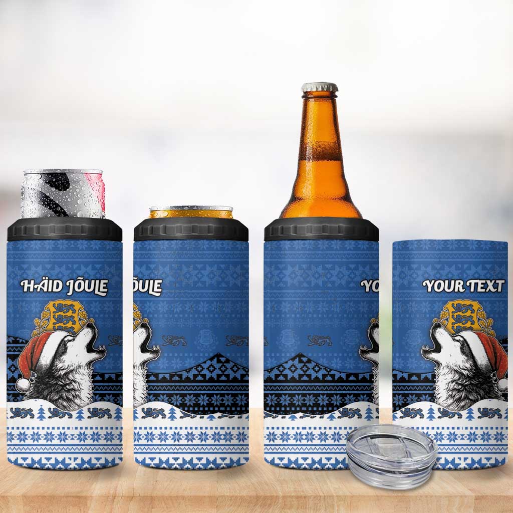 Personalized Estonia Christmas 4 in 1 Can Cooler Tumbler Haid Joule - Wonder Print Shop