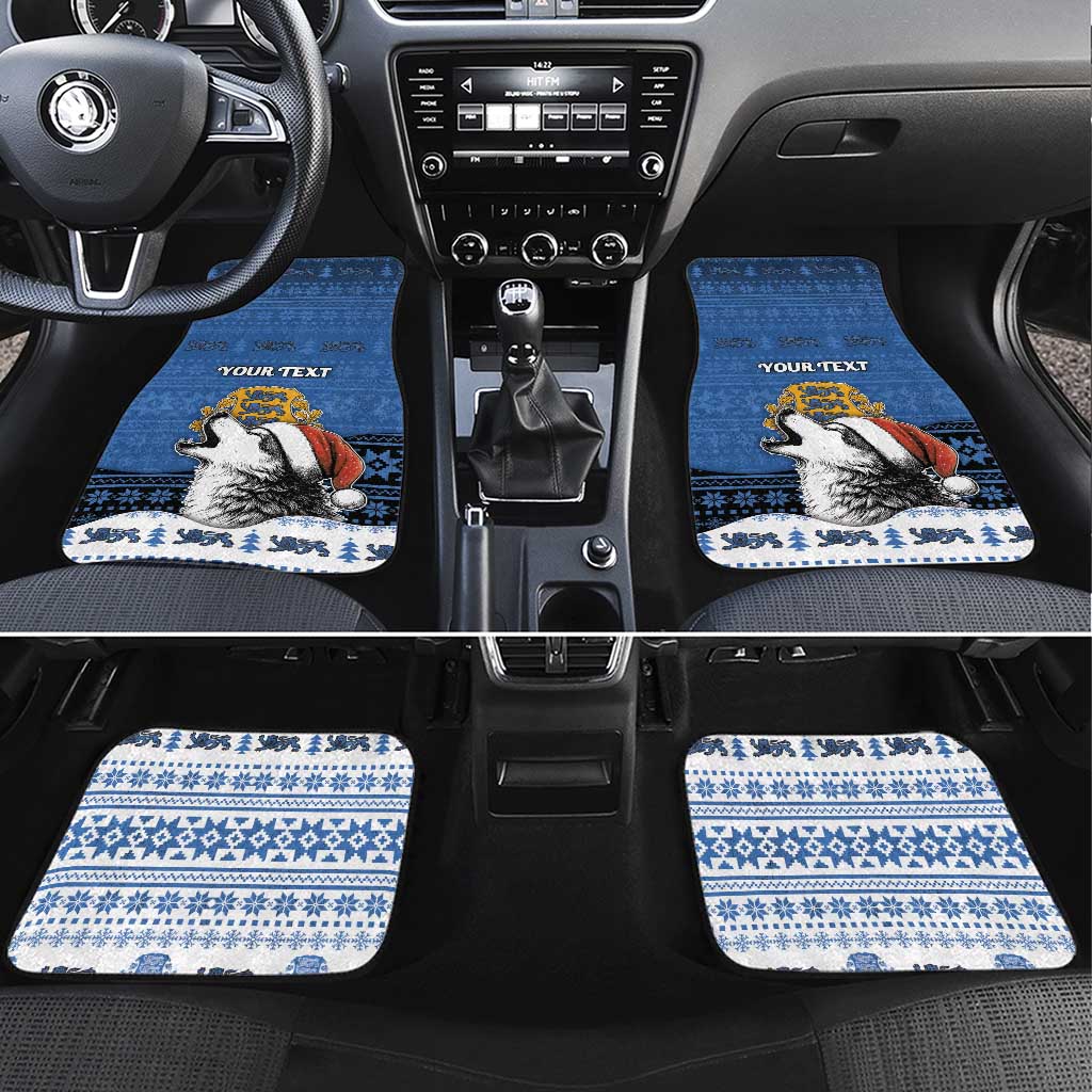 Personalized Estonia Christmas Car Mats Haid Joule - Wonder Print Shop
