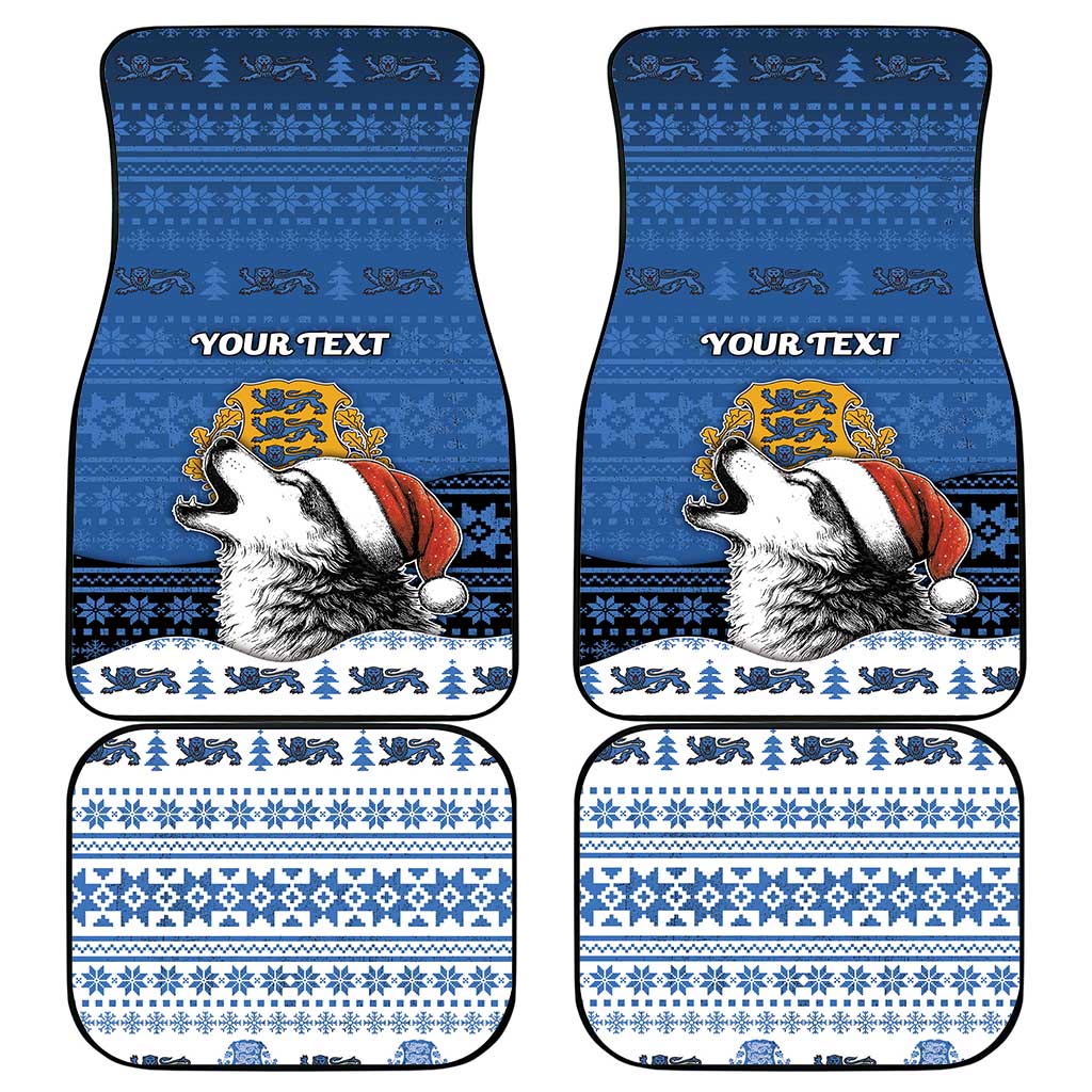 Personalized Estonia Christmas Car Mats Haid Joule - Wonder Print Shop