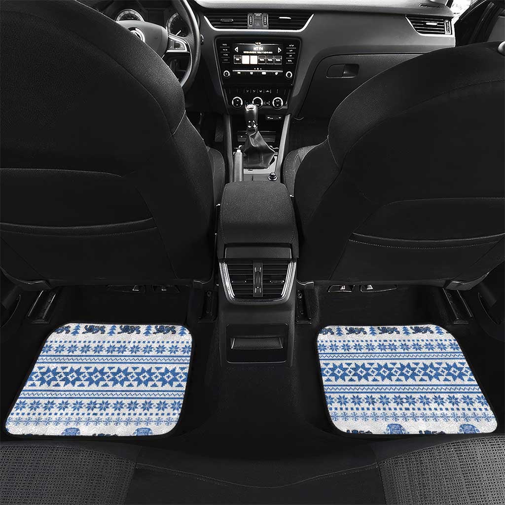 Personalized Estonia Christmas Car Mats Haid Joule - Wonder Print Shop