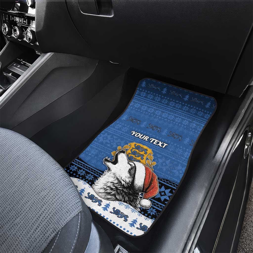 Personalized Estonia Christmas Car Mats Haid Joule - Wonder Print Shop