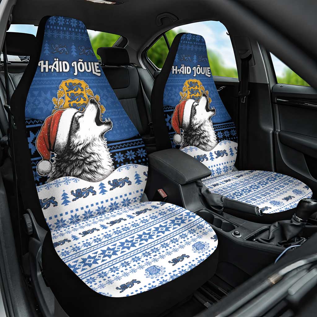 Estonia Christmas Car Seat Cover Haid Joule - Wonder Print Shop