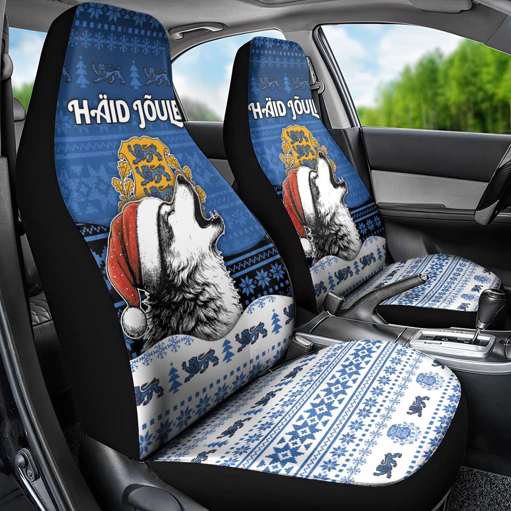 Estonia Christmas Car Seat Cover Haid Joule - Wonder Print Shop