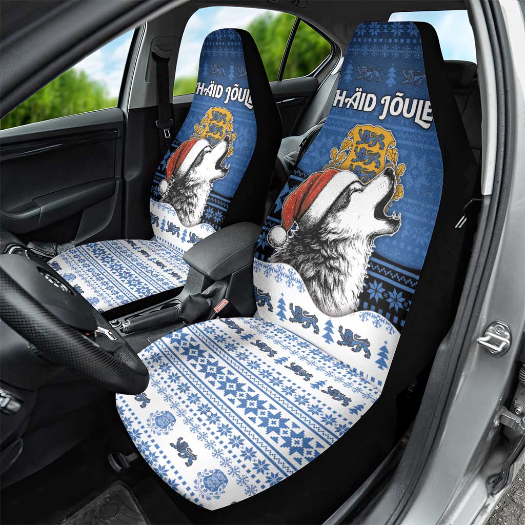 Estonia Christmas Car Seat Cover Haid Joule - Wonder Print Shop