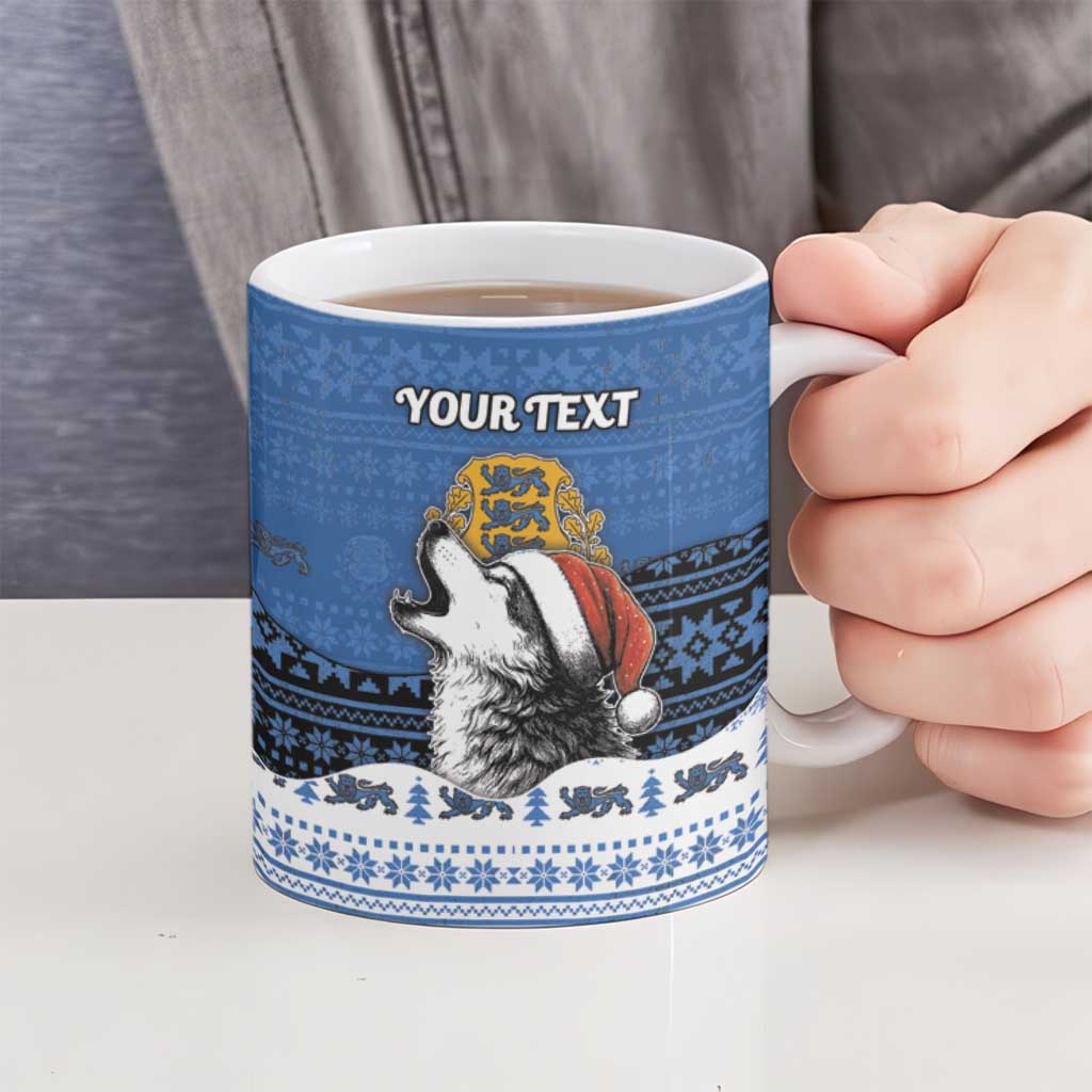Personalized Estonia Christmas Ceramic Mug Haid Joule - Wonder Print Shop