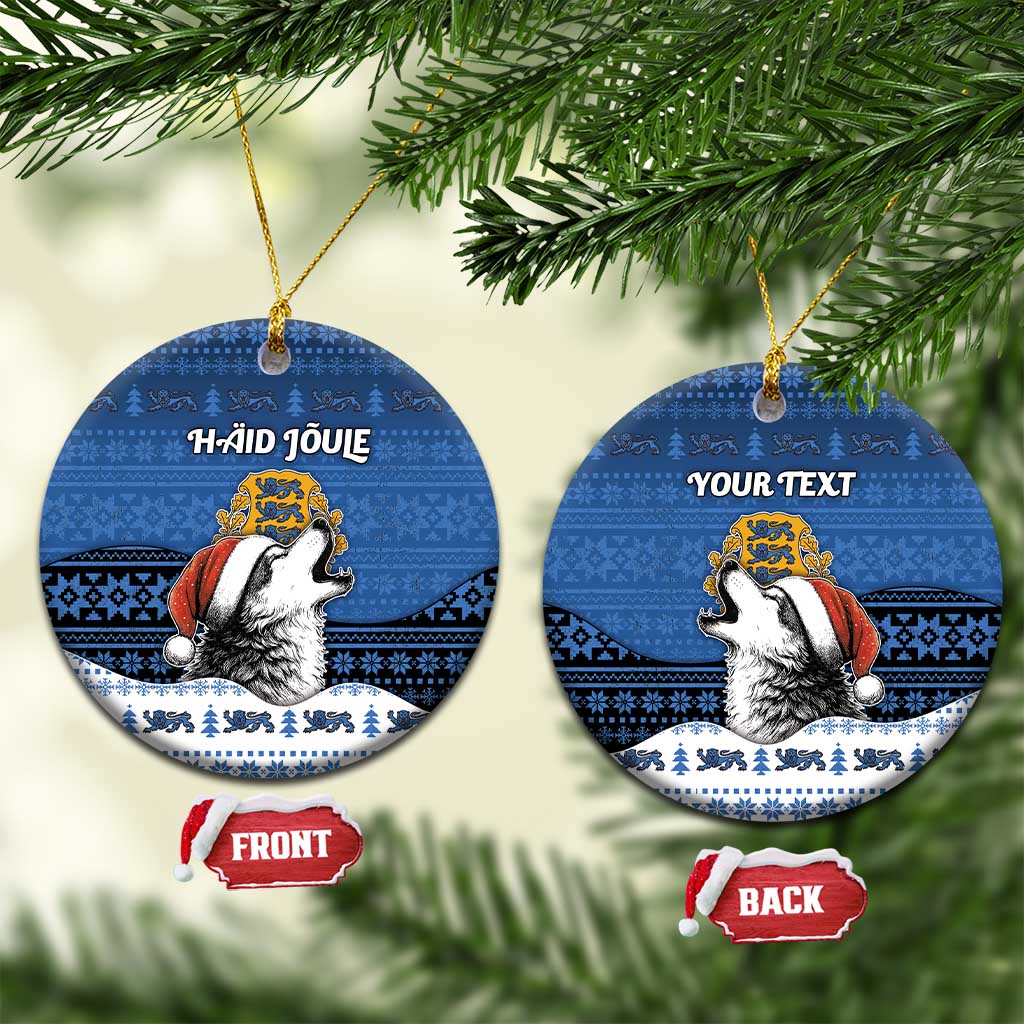 Personalized Estonia Christmas Ceramic Ornament Haid Joule - Wonder Print Shop