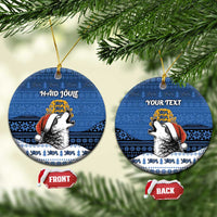 Personalized Estonia Christmas Ceramic Ornament Haid Joule - Wonder Print Shop