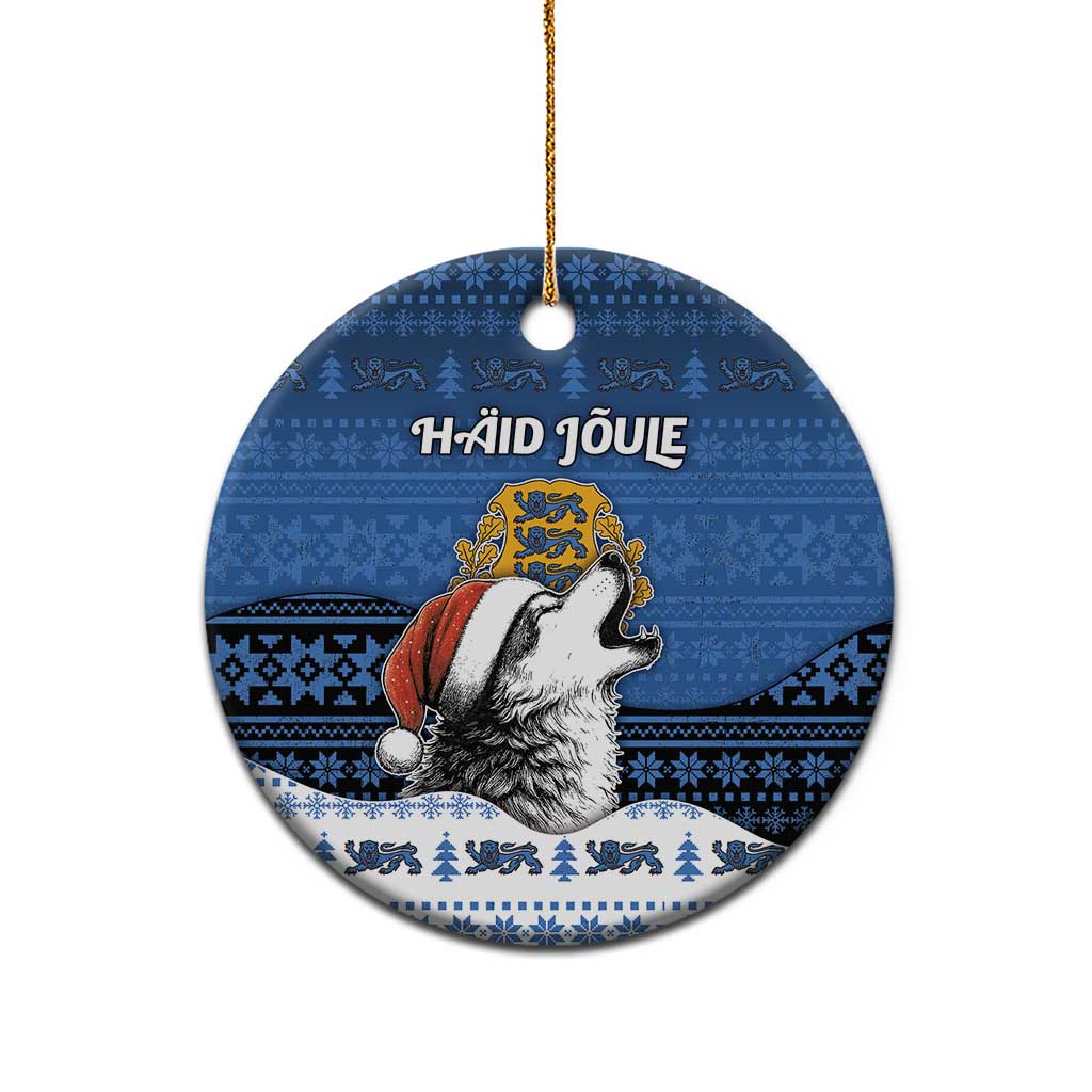 Personalized Estonia Christmas Ceramic Ornament Haid Joule - Wonder Print Shop