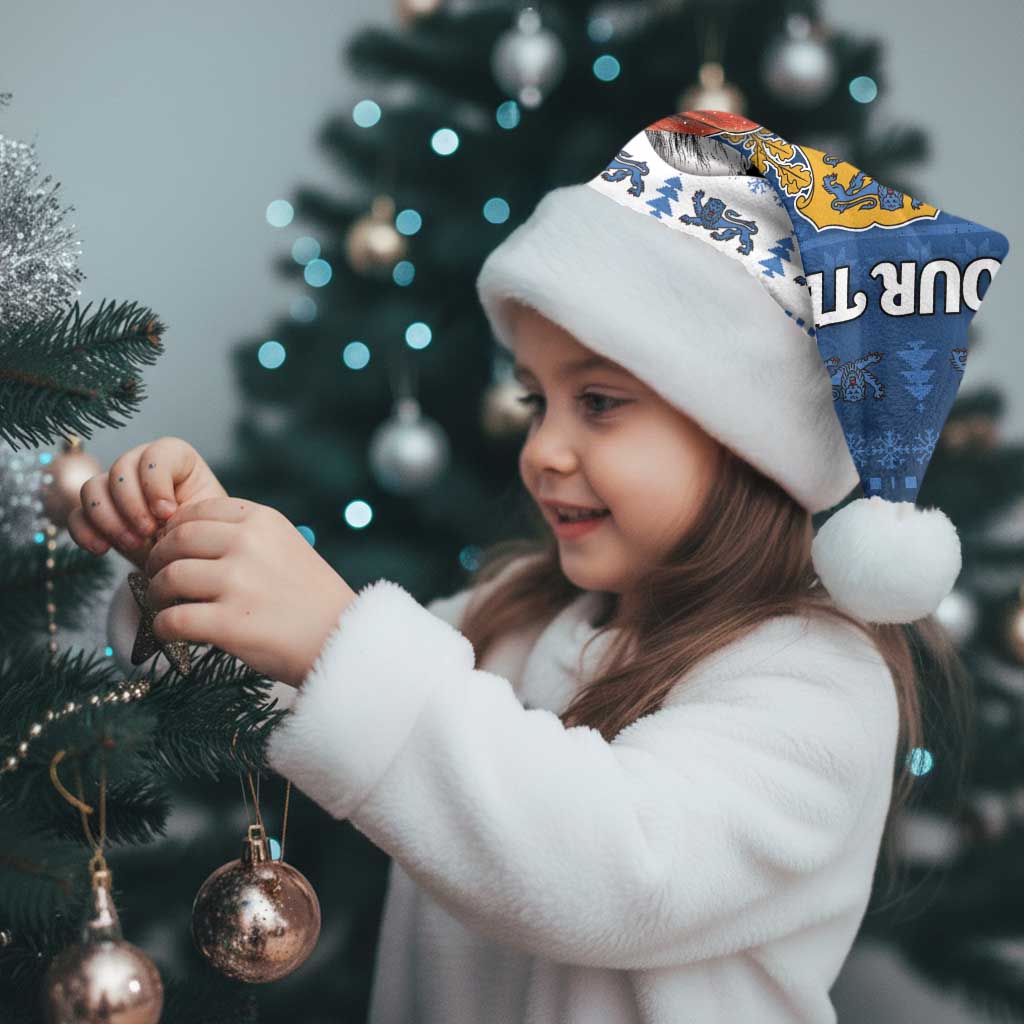 Personalized Estonia Christmas Santa Hat Haid Joule - Wonder Print Shop
