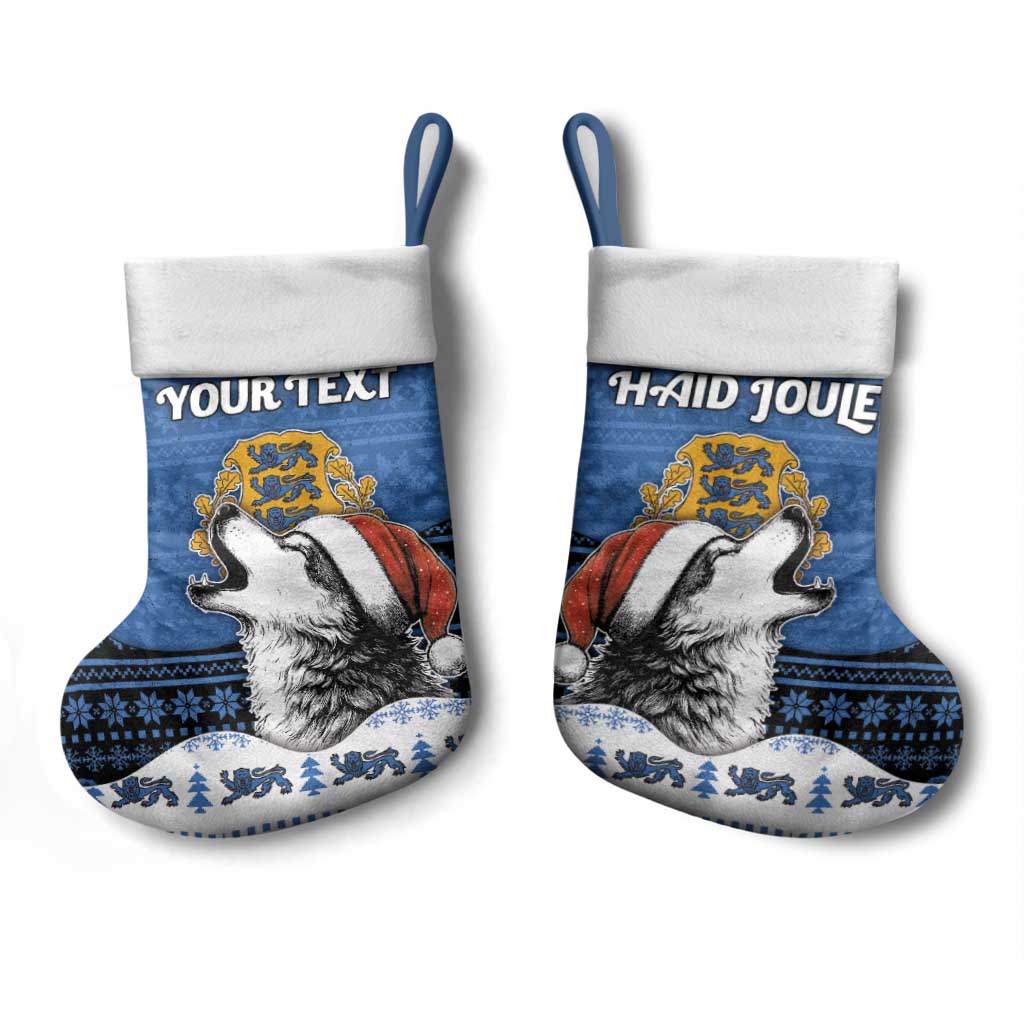 Personalized Estonia Christmas Stocking Haid Joule - Wonder Print Shop