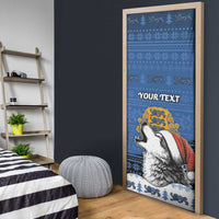 Personalized Estonia Christmas Door Cover Haid Joule - Wonder Print Shop