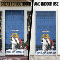 Personalized Estonia Christmas Door Cover Haid Joule - Wonder Print Shop
