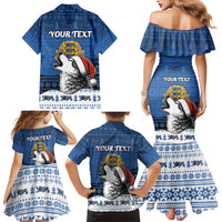 Personalized Estonia Christmas Family Matching Mermaid Dress and Hawaiian Shirt Haid Joule - Wonder Print Shop
