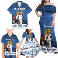 Personalized Estonia Christmas Family Matching Off Shoulder Maxi Dress and Hawaiian Shirt Haid Joule - Wonder Print Shop