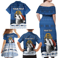 Personalized Estonia Christmas Family Matching Off Shoulder Maxi Dress and Hawaiian Shirt Haid Joule - Wonder Print Shop