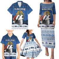 Personalized Estonia Christmas Family Matching Puletasi and Hawaiian Shirt Haid Joule - Wonder Print Shop