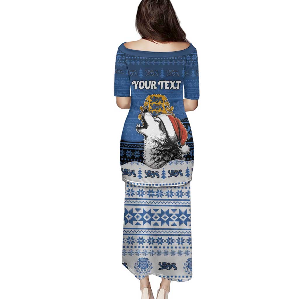 Personalized Estonia Christmas Family Matching Puletasi and Hawaiian Shirt Haid Joule - Wonder Print Shop