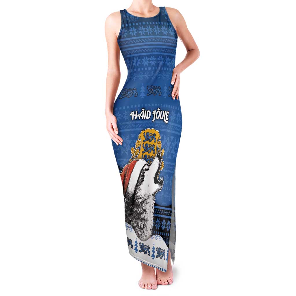 Personalized Estonia Christmas Family Matching Tank Maxi Dress and Hawaiian Shirt Haid Joule - Wonder Print Shop