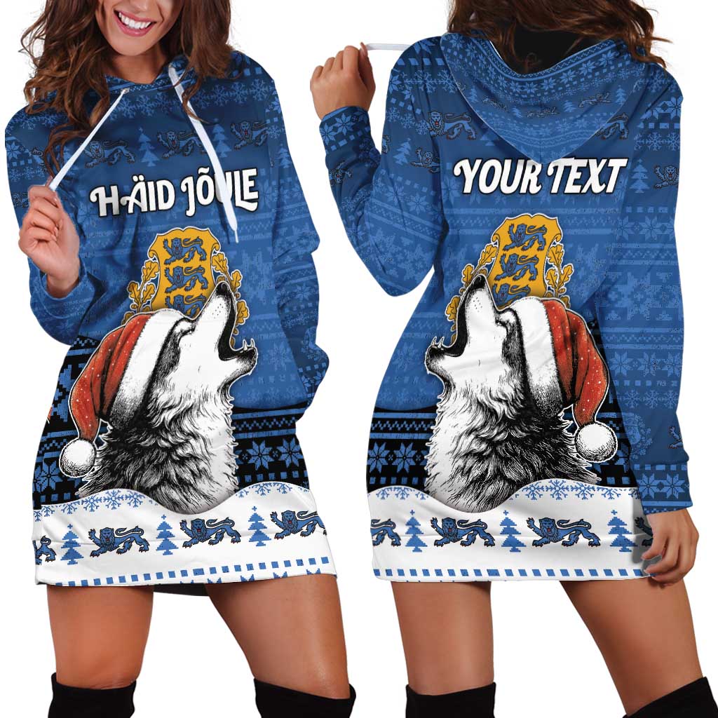 Personalized Estonia Christmas Hoodie Dress Haid Joule - Wonder Print Shop