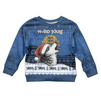 Personalized Estonia Christmas Kid Ugly Christmas Sweater Haid Joule - Wonder Print Shop
