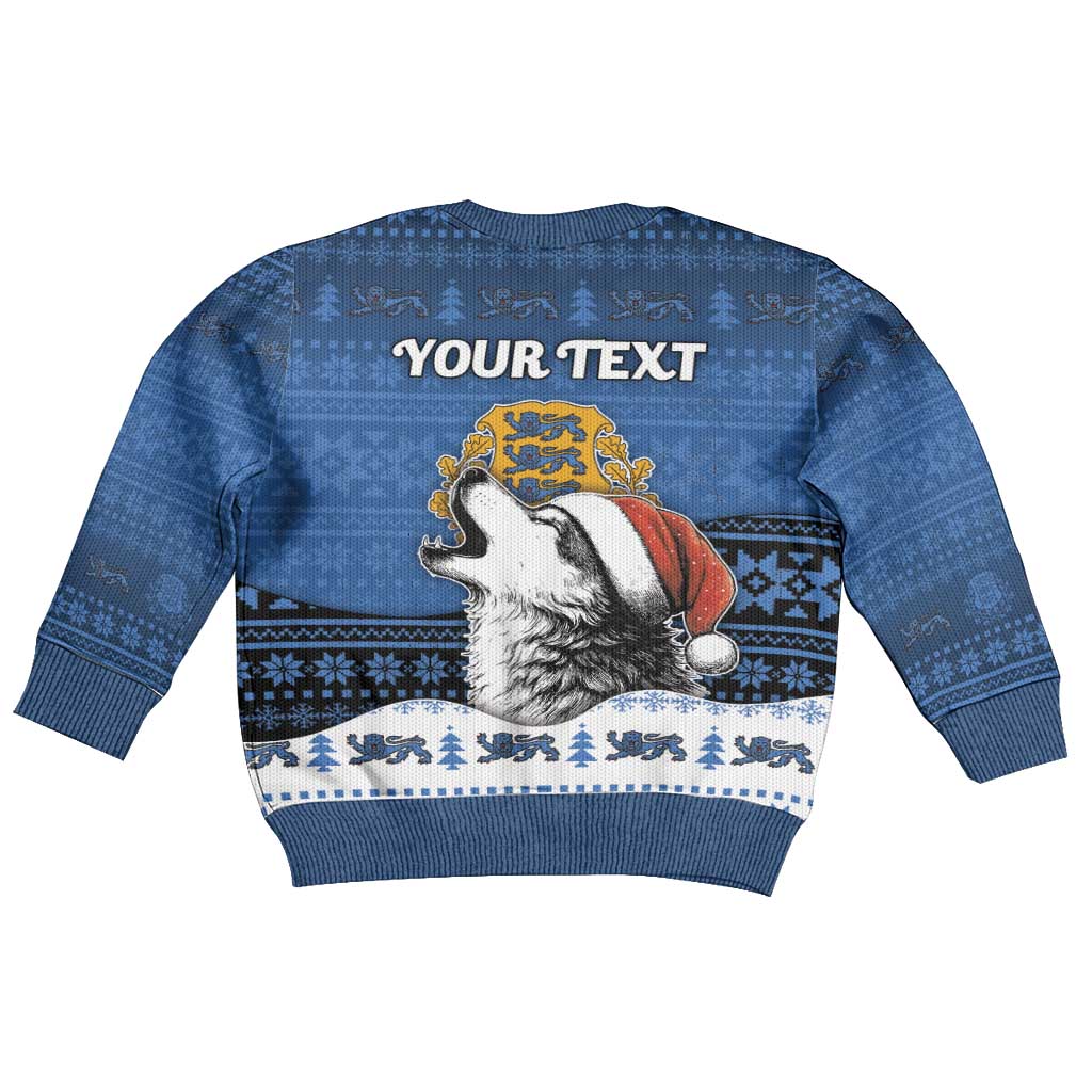 Personalized Estonia Christmas Kid Ugly Christmas Sweater Haid Joule - Wonder Print Shop