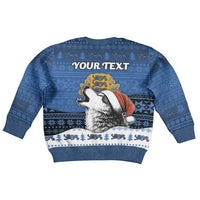 Personalized Estonia Christmas Kid Ugly Christmas Sweater Haid Joule - Wonder Print Shop